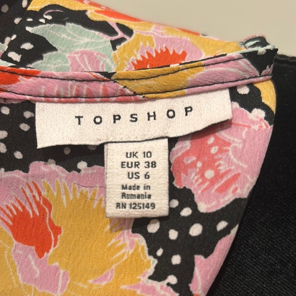 Orange and Pink Maxi Gown with Short Bishop Sleeves for Wedding Guest - Picture 2 of 4